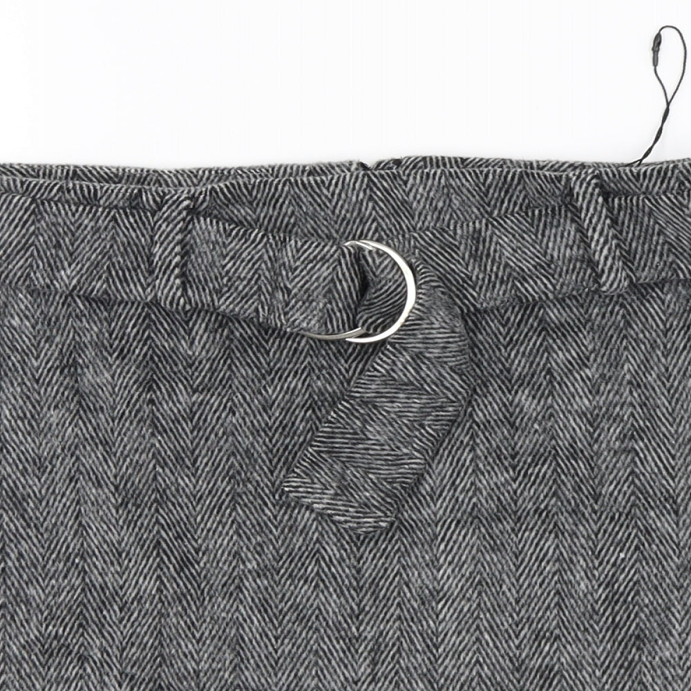 Primark Womens Grey   A-Line Skirt Size 10