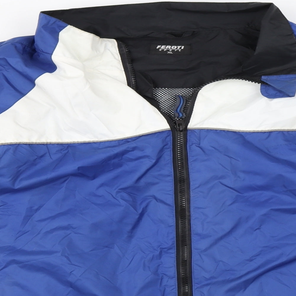feroti sport Womens Blue   Jacket Coat Size XL