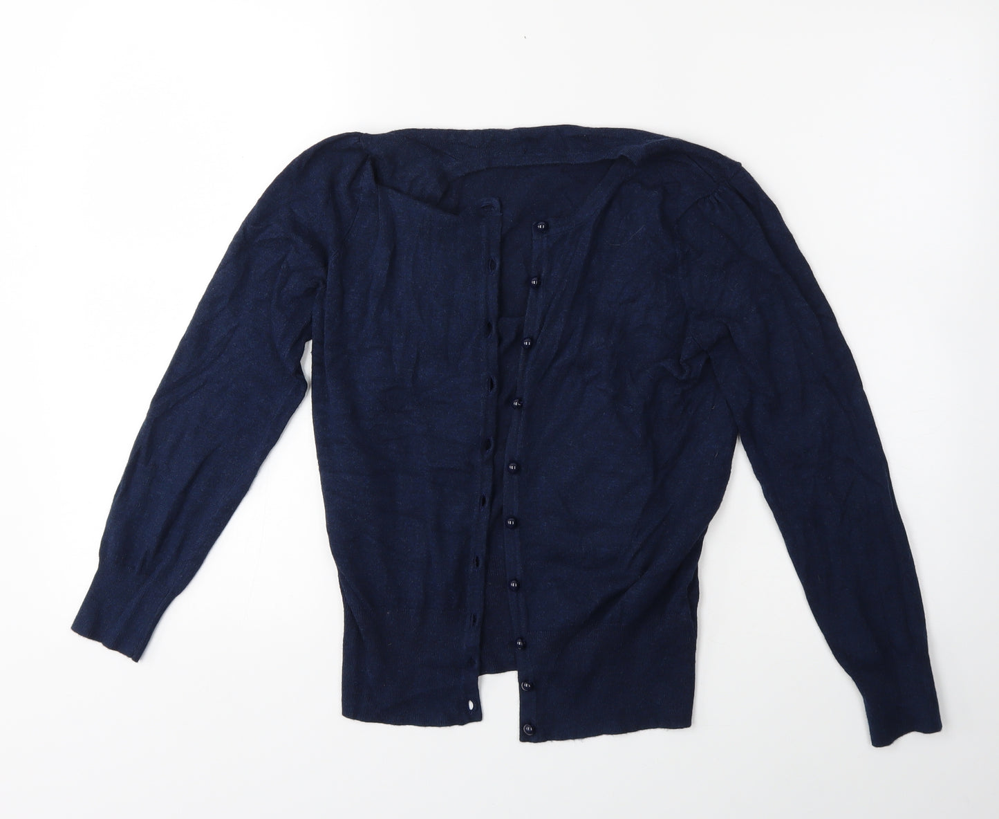 M&S Womens Blue   Cardigan Jumper Size 10