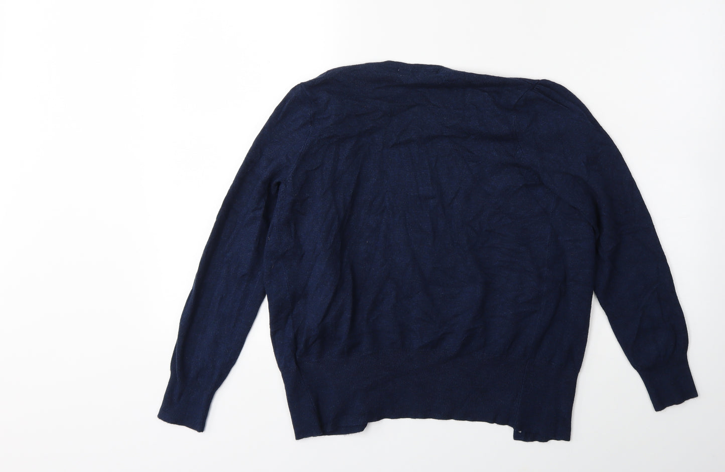 M&S Womens Blue   Cardigan Jumper Size 10
