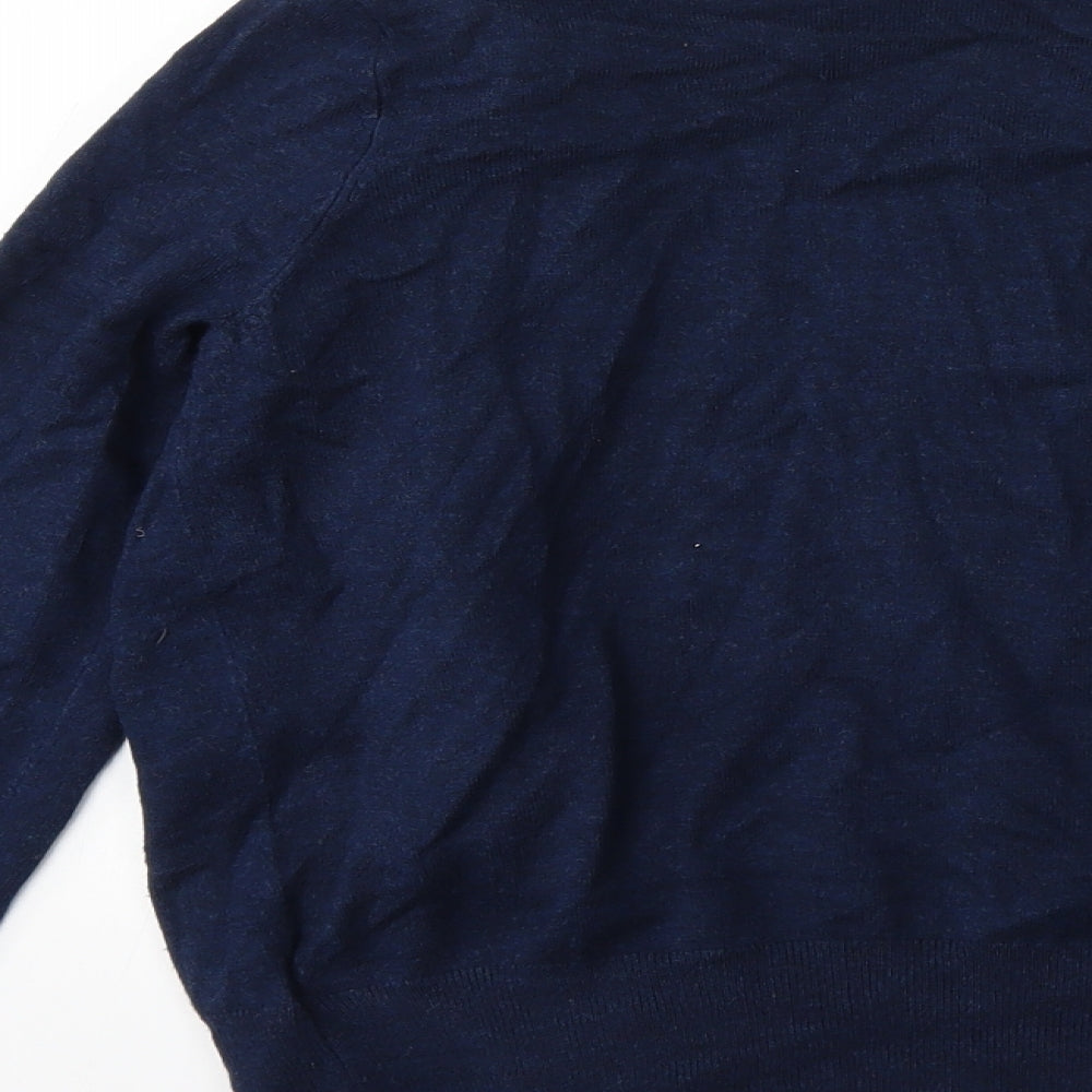 M&S Womens Blue   Cardigan Jumper Size 10