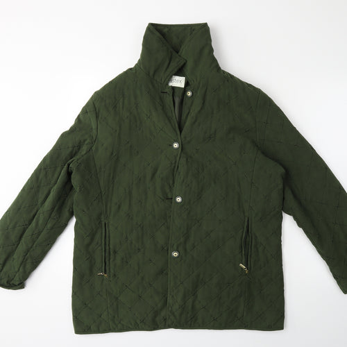 Eastex Womens Green Check  Windbreaker Jacket Size 14