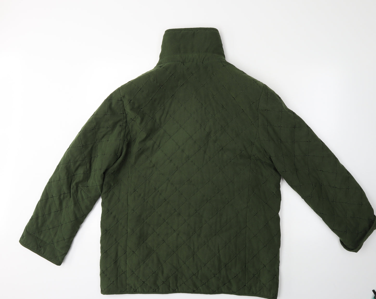 Eastex Womens Green Check  Windbreaker Jacket Size 14