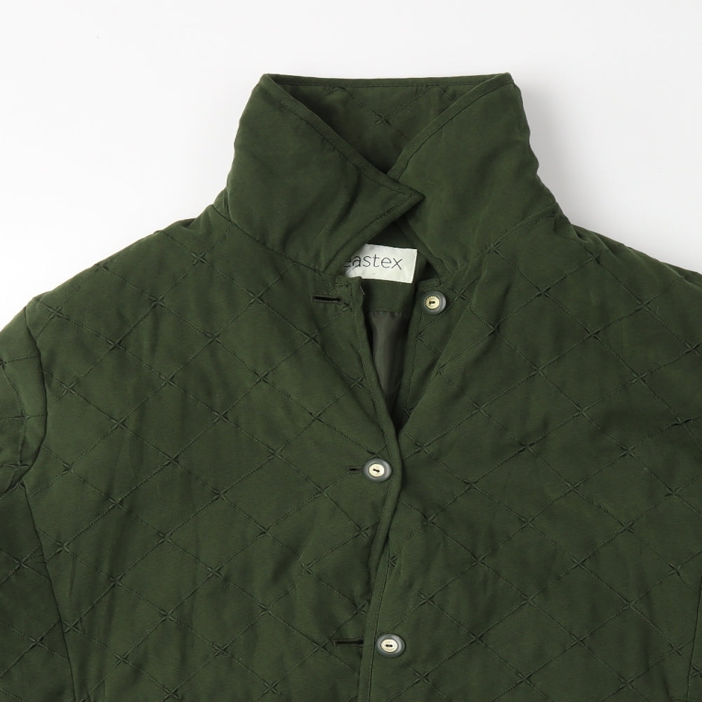 Eastex Womens Green Check  Windbreaker Jacket Size 14