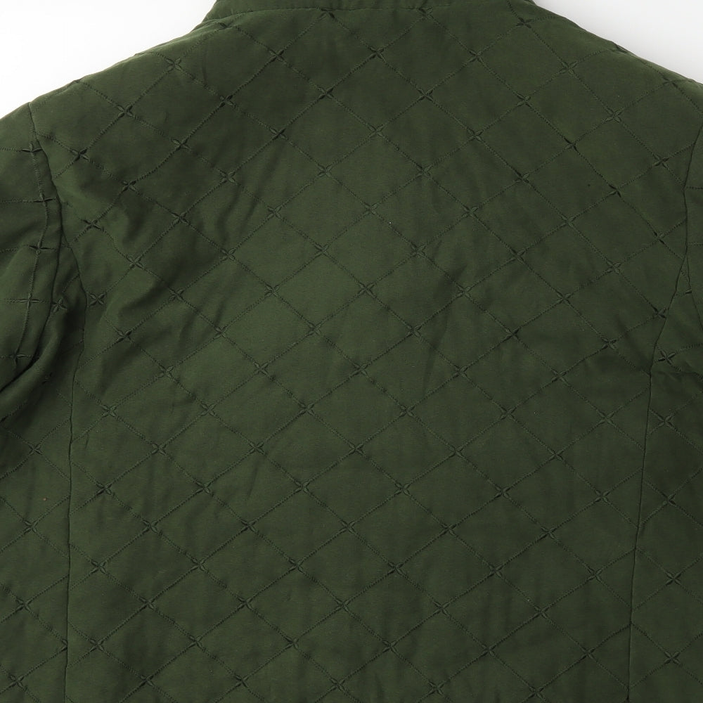Eastex Womens Green Check  Windbreaker Jacket Size 14