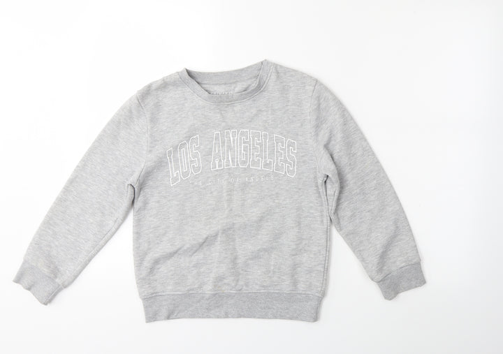 Primark Girls Grey   Pullover Jumper Size 9-10 Years