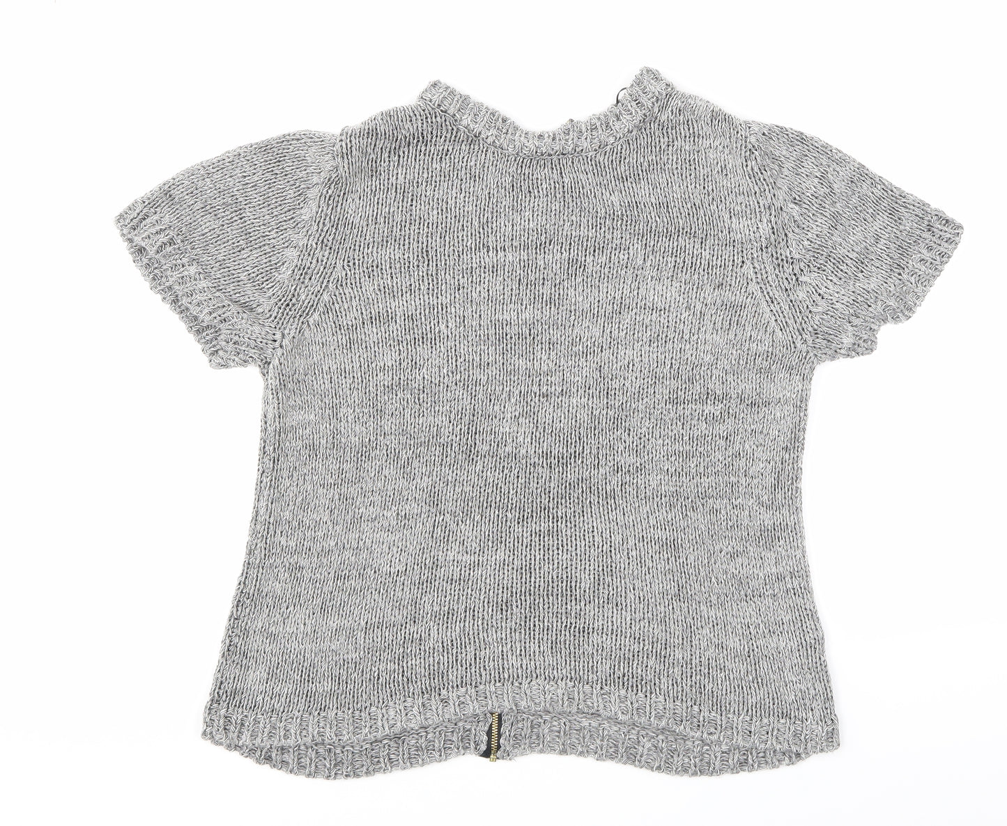 H&M Womens Grey   Full Zip Jumper Size 6