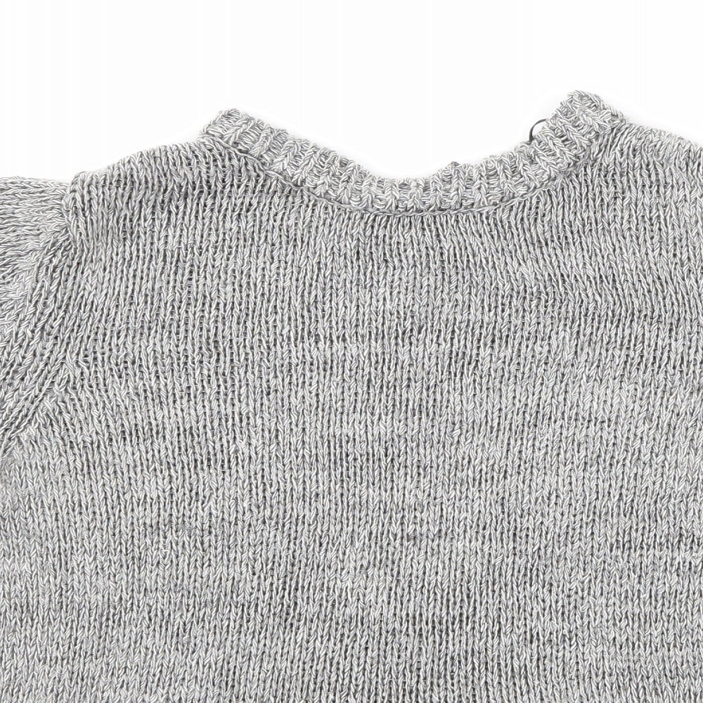 H&M Womens Grey   Full Zip Jumper Size 6