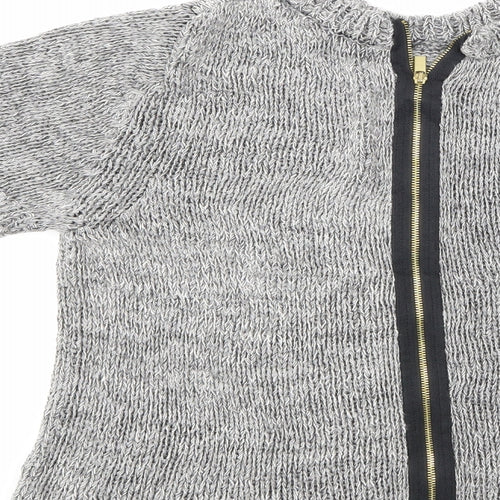 H&M Womens Grey   Full Zip Jumper Size 6