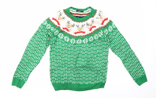George Girls Multicoloured   Pullover Jumper Size 13-14 Years  - CHRISMTAS