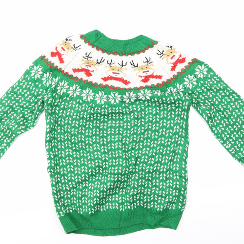 George Girls Multicoloured   Pullover Jumper Size 13-14 Years  - CHRISMTAS