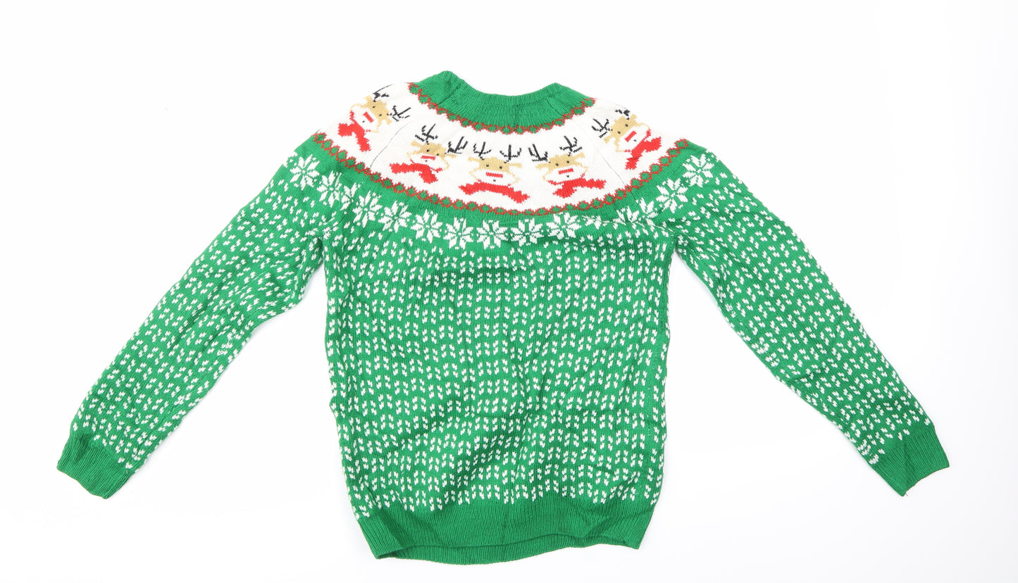 George Girls Multicoloured   Pullover Jumper Size 13-14 Years  - CHRISMTAS