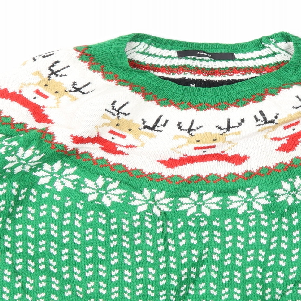 George Girls Multicoloured   Pullover Jumper Size 13-14 Years  - CHRISMTAS