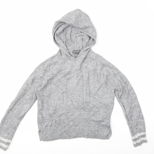 Primark Womens Grey   Pullover Hoodie Size 6