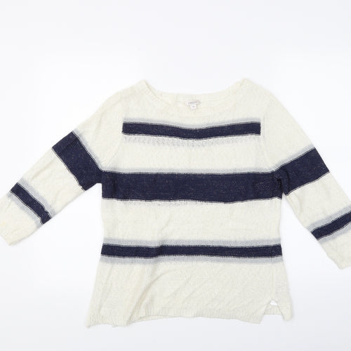 Precis Womens Multicoloured Striped  Pullover Jumper Size M