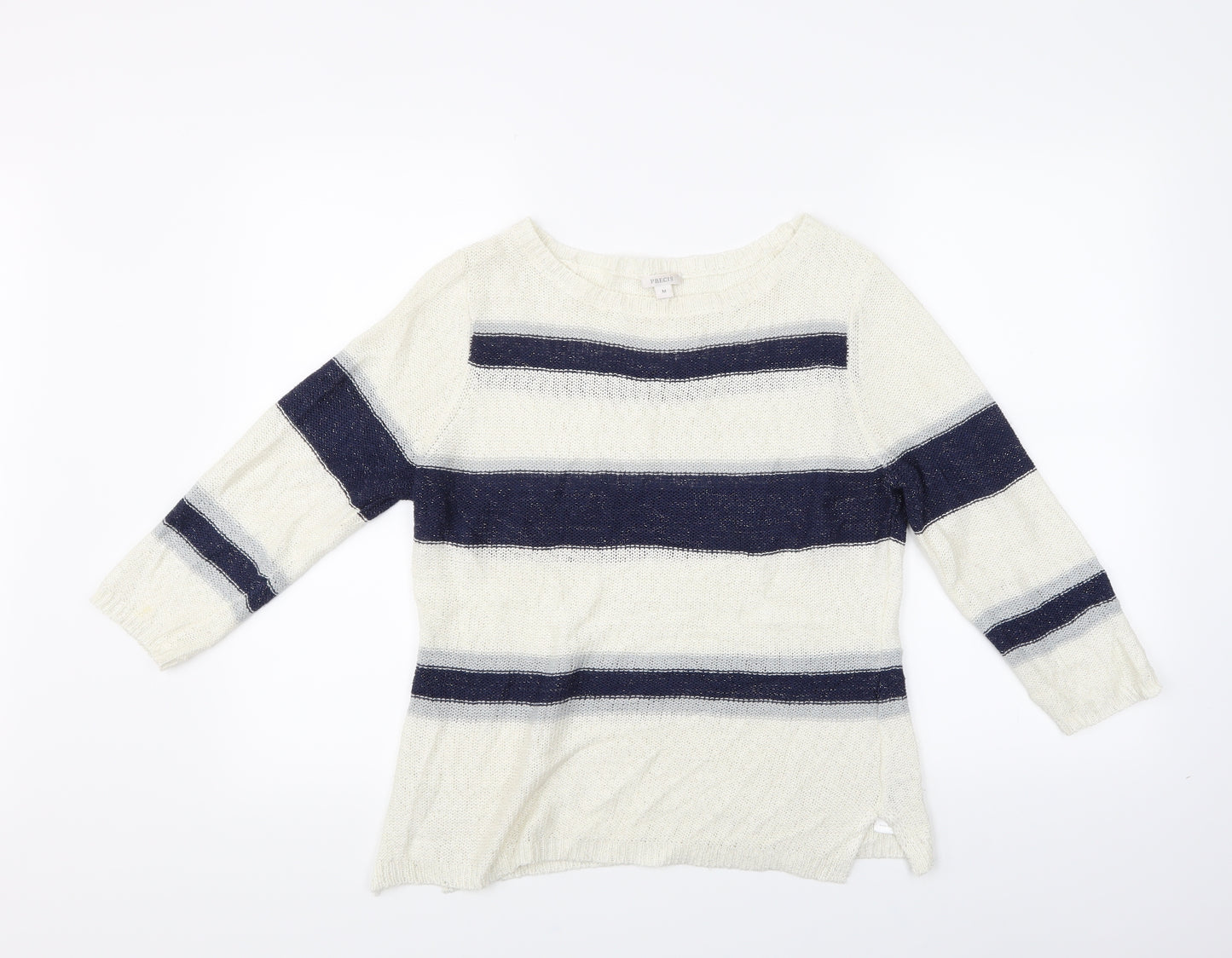 Precis Womens Multicoloured Striped  Pullover Jumper Size M