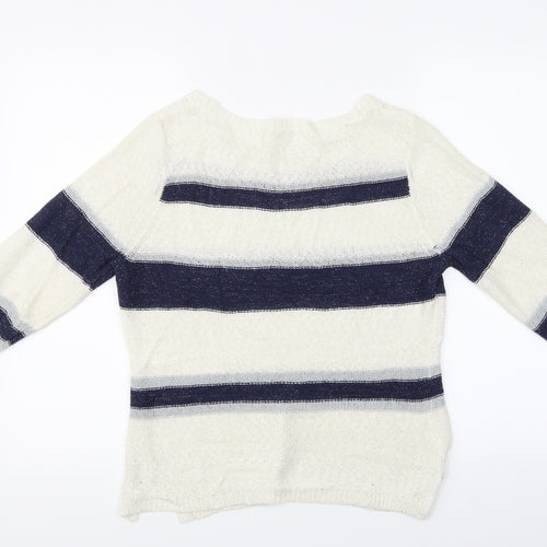 Precis Womens Multicoloured Striped  Pullover Jumper Size M