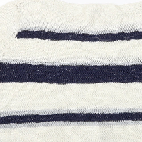 Precis Womens Multicoloured Striped  Pullover Jumper Size M