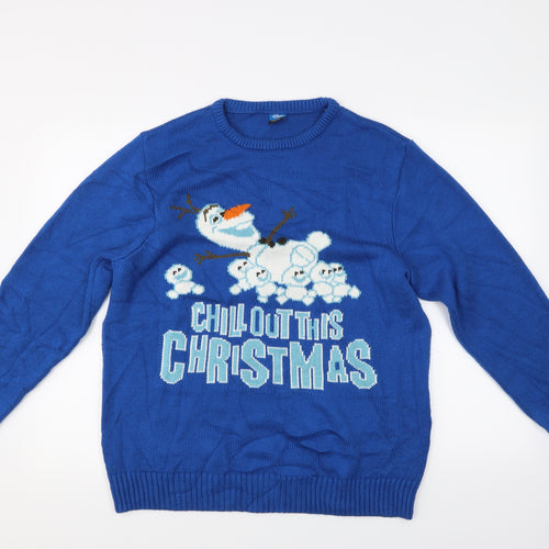 George Mens Blue   Pullover Jumper Size M