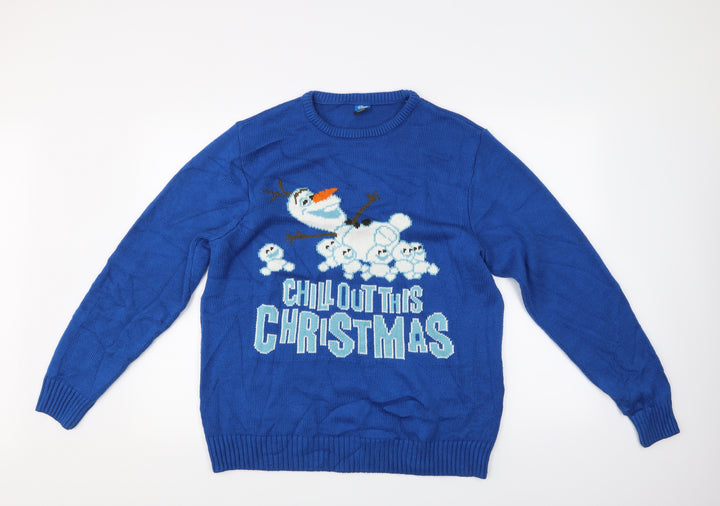 George Mens Blue Pullover Jumper Size M