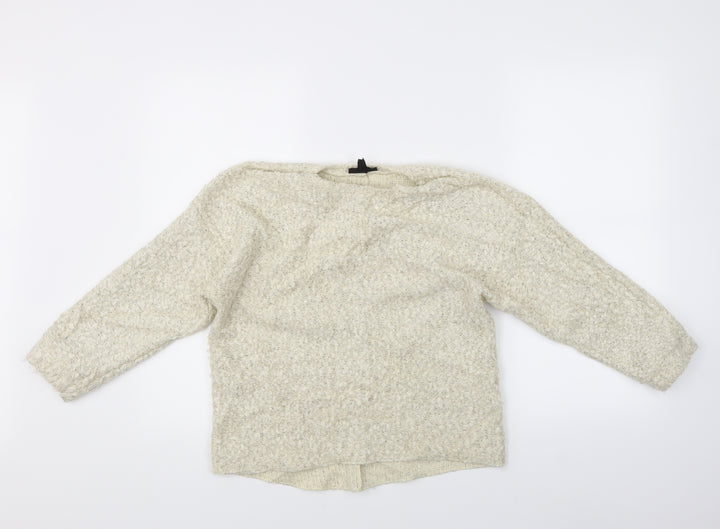 Topshop Womens Ivory Pullover Jumper Size 8