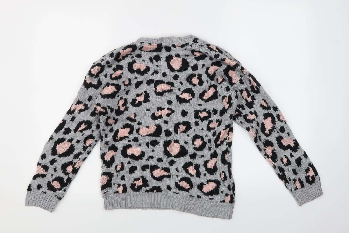 PEP & CO Girls Multicoloured Animal Print  Pullover Jumper Size 11-12 Years