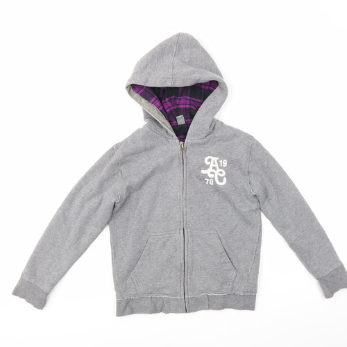 Zara Kids Girls Grey   Full Zip Hoodie Size 7-8 Years