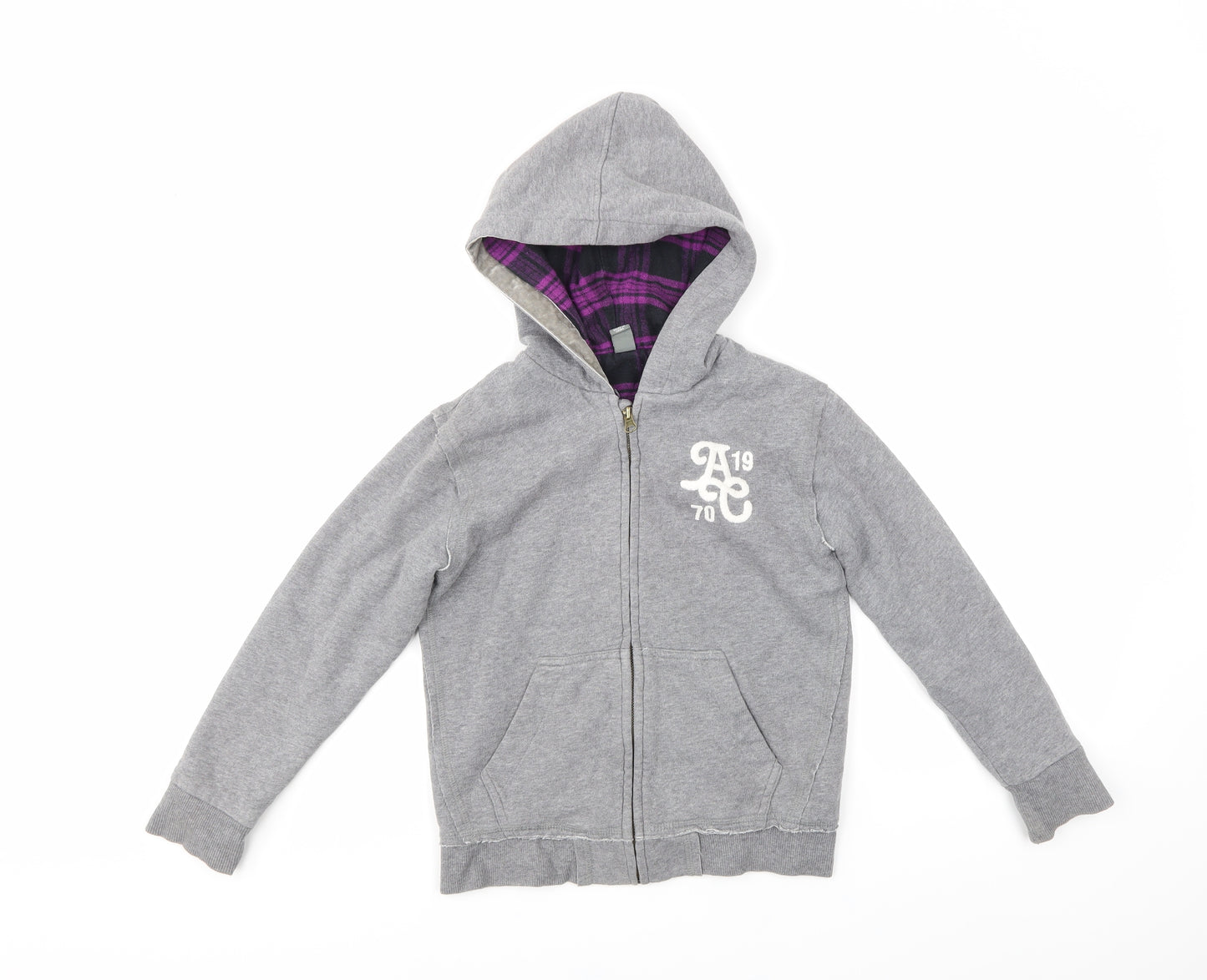 Zara Kids Girls Grey   Full Zip Hoodie Size 7-8 Years