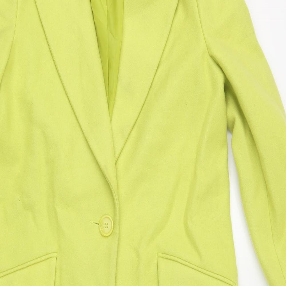 Dept 19 Womens Green   Trench Coat Coat Size 12