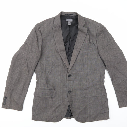 H&M Mens Grey   Jacket Suit Jacket Size 42
