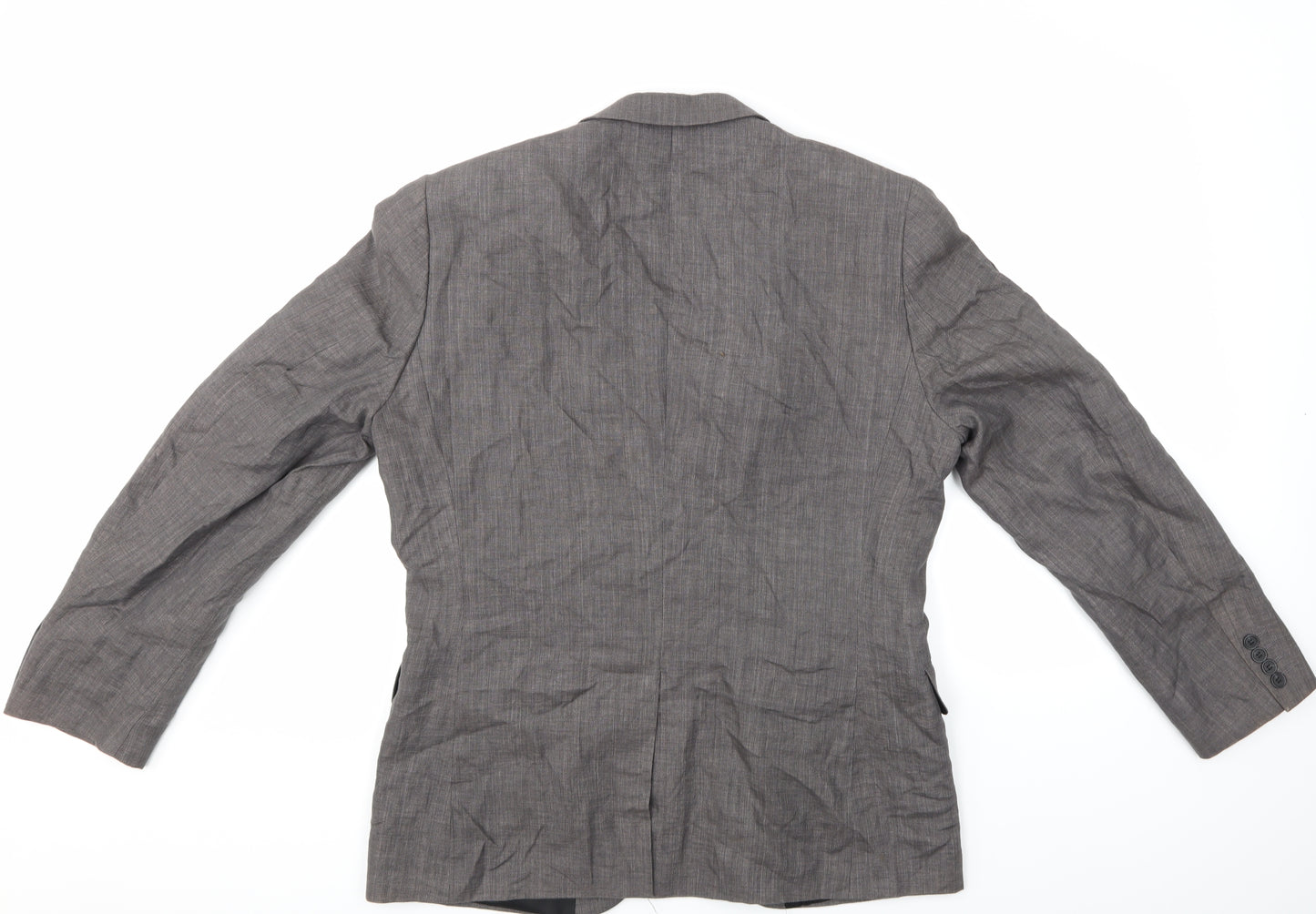 H&M Mens Grey   Jacket Suit Jacket Size 42