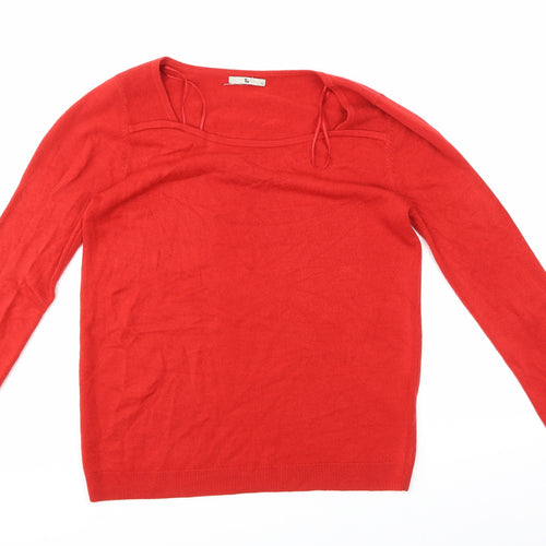 TU Womens Red   Pullover Jumper Size 12