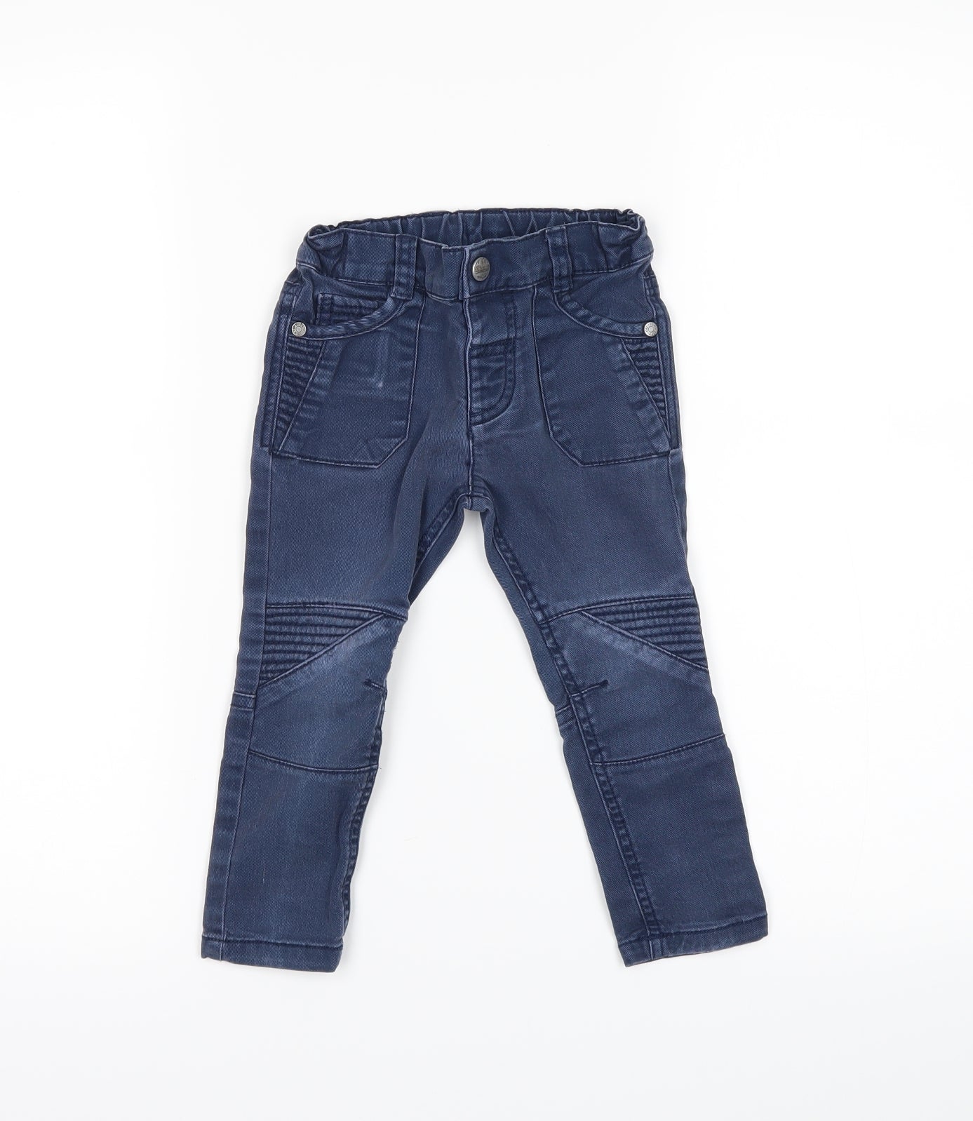 F&F Boys Blue   Capri Jeans Size 12-18 Months