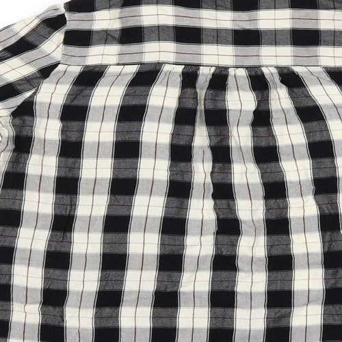 George Boys Black Check  Basic Button-Up Size 12 Years