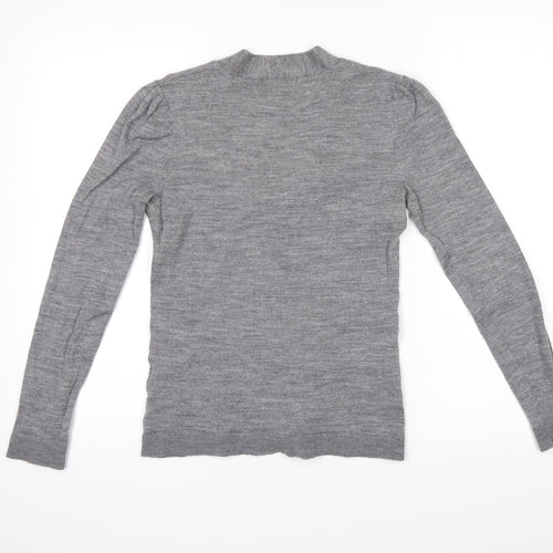 Laura Clément Womens Grey   Basic Blouse Size 8
