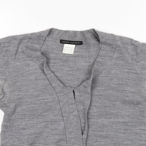 Laura Clément Womens Grey   Basic Blouse Size 8