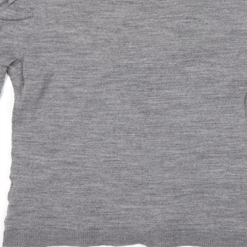 Laura Clément Womens Grey   Basic Blouse Size 8