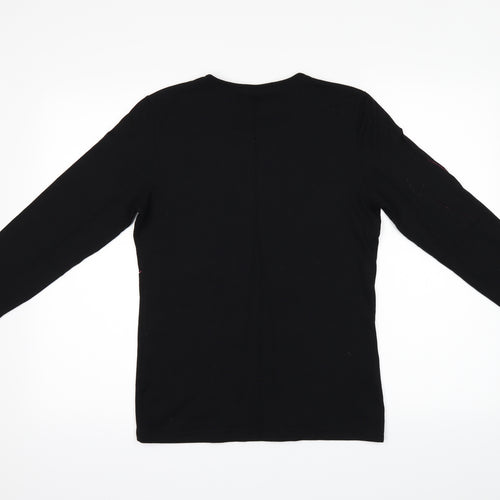 Entracte Womens Black   Basic Blouse Size 4