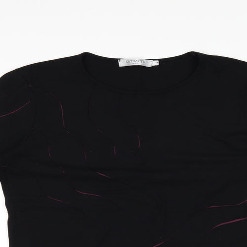 Entracte Womens Black   Basic Blouse Size 4