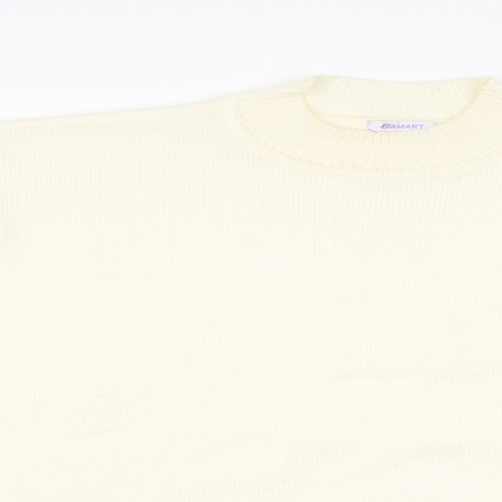 Damart Womens White   Pullover Jumper Size L