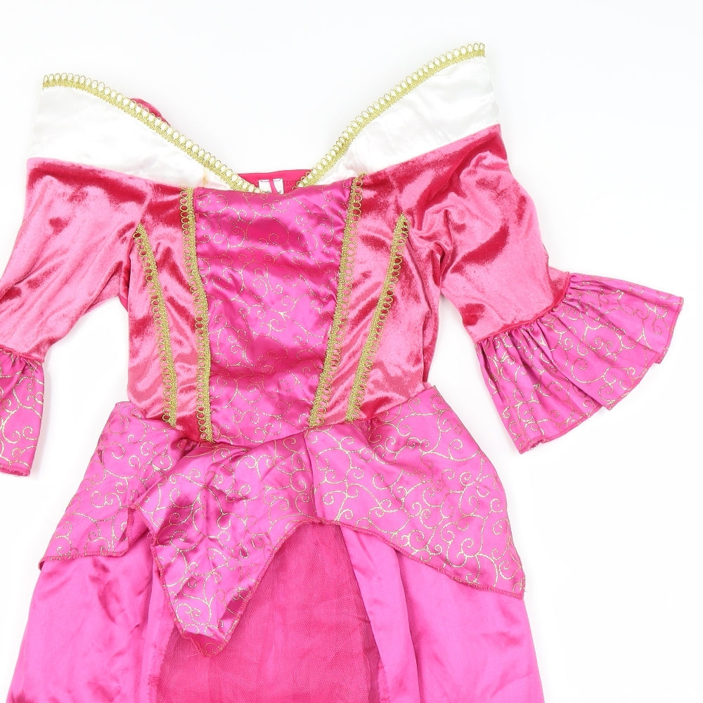 Let's Play Girls Pink   Ball Gown  Size 6-7 Years  - Princess dress
