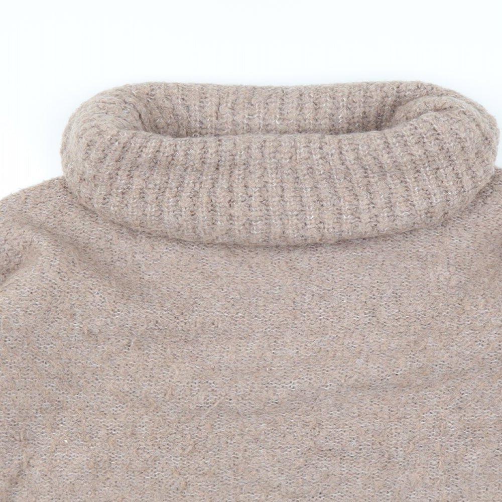 Papaya Womens Brown  Knit Pullover Jumper Size M