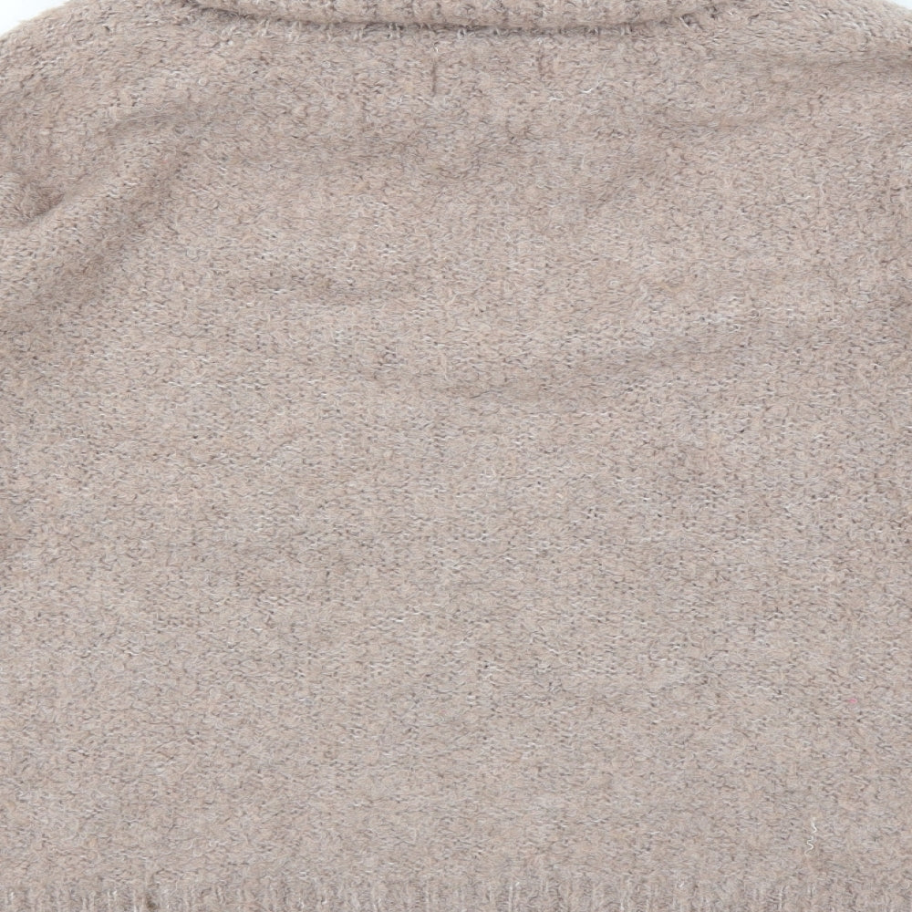 Papaya Womens Brown  Knit Pullover Jumper Size M