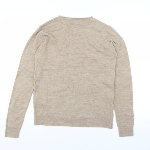 Atmosphere Womens Beige  Knit Basic T-Shirt Size 10