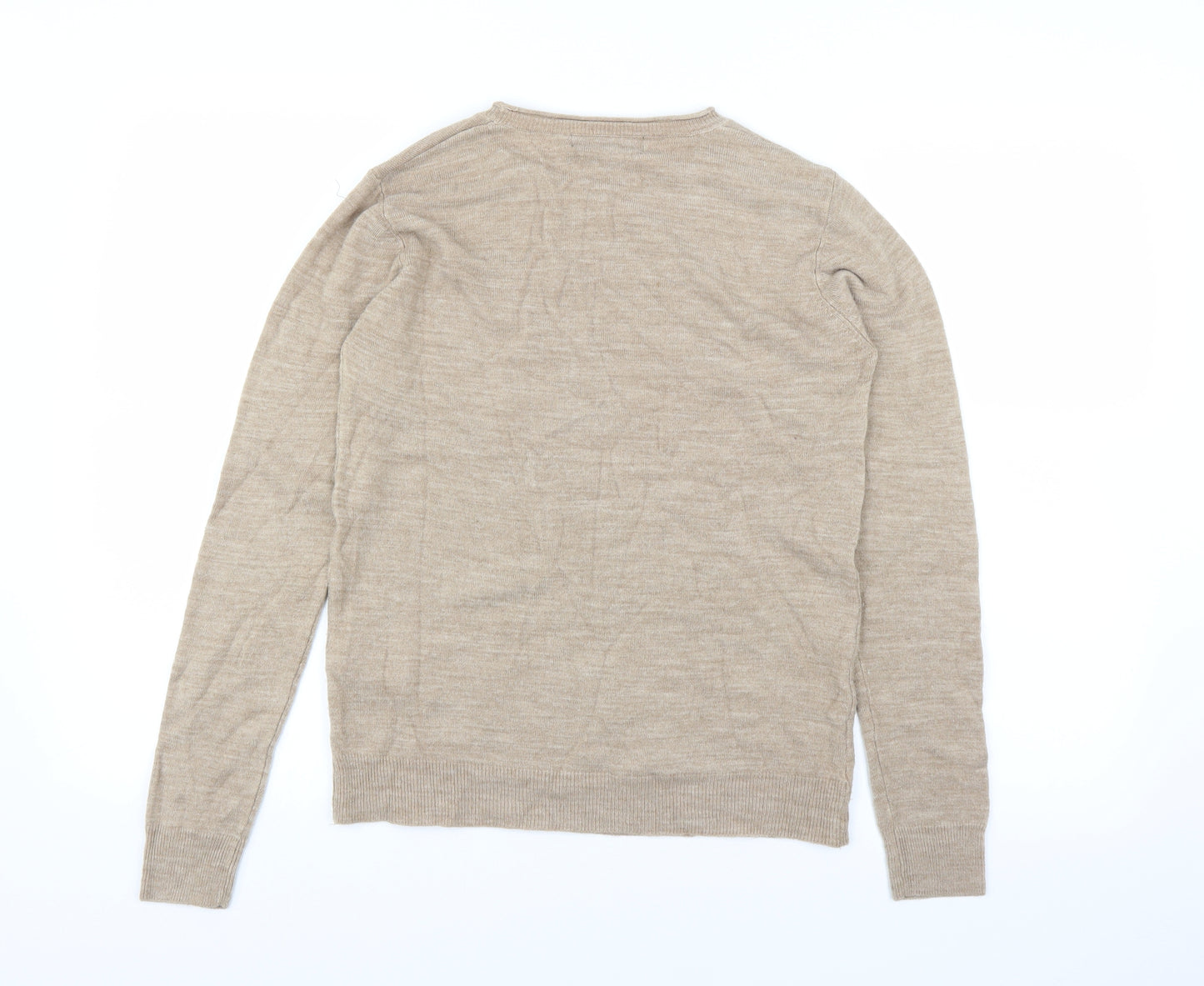 Atmosphere Womens Beige  Knit Basic T-Shirt Size 10