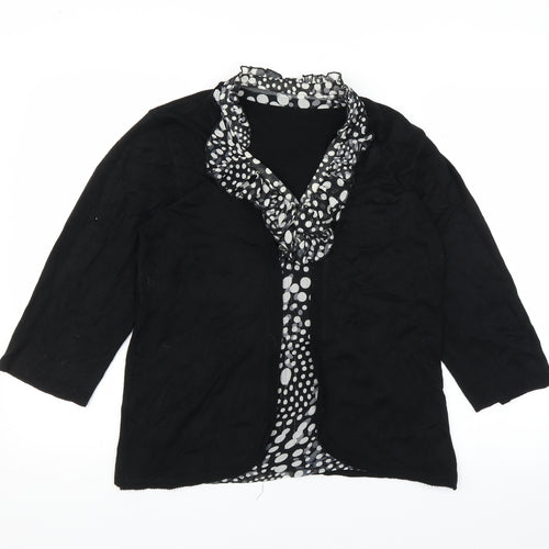 Marks and Spencer Womens Black  Knit Pullover Jumper Size 16