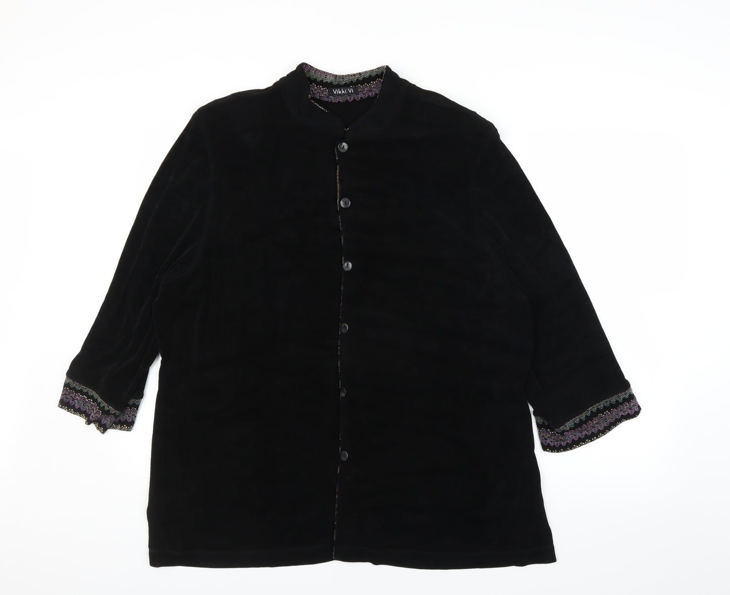 Vikki Vi Womens Black   Cardigan Jumper Size 2XL