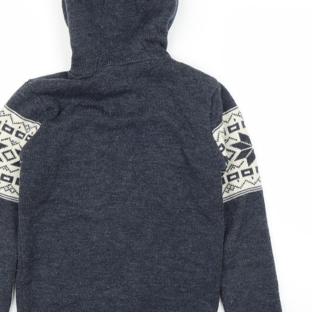 Nutmeg Boys Blue   Full Zip Hoodie Size 12-13 Years  - Christmas