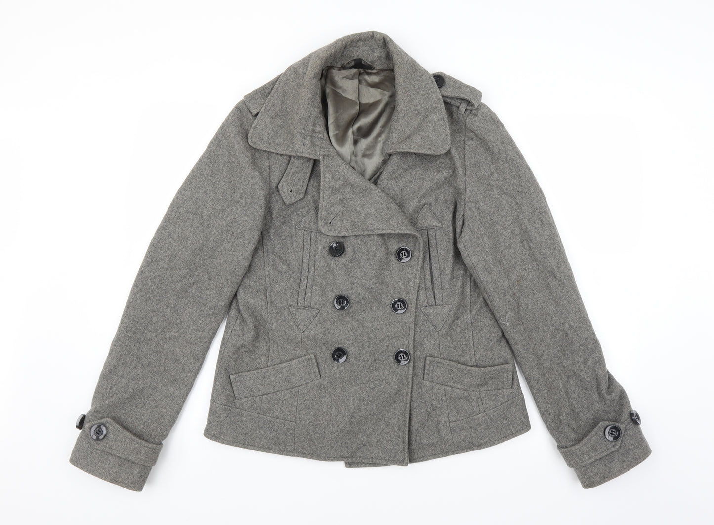 Topshop Womens Grey   Jacket  Size 14