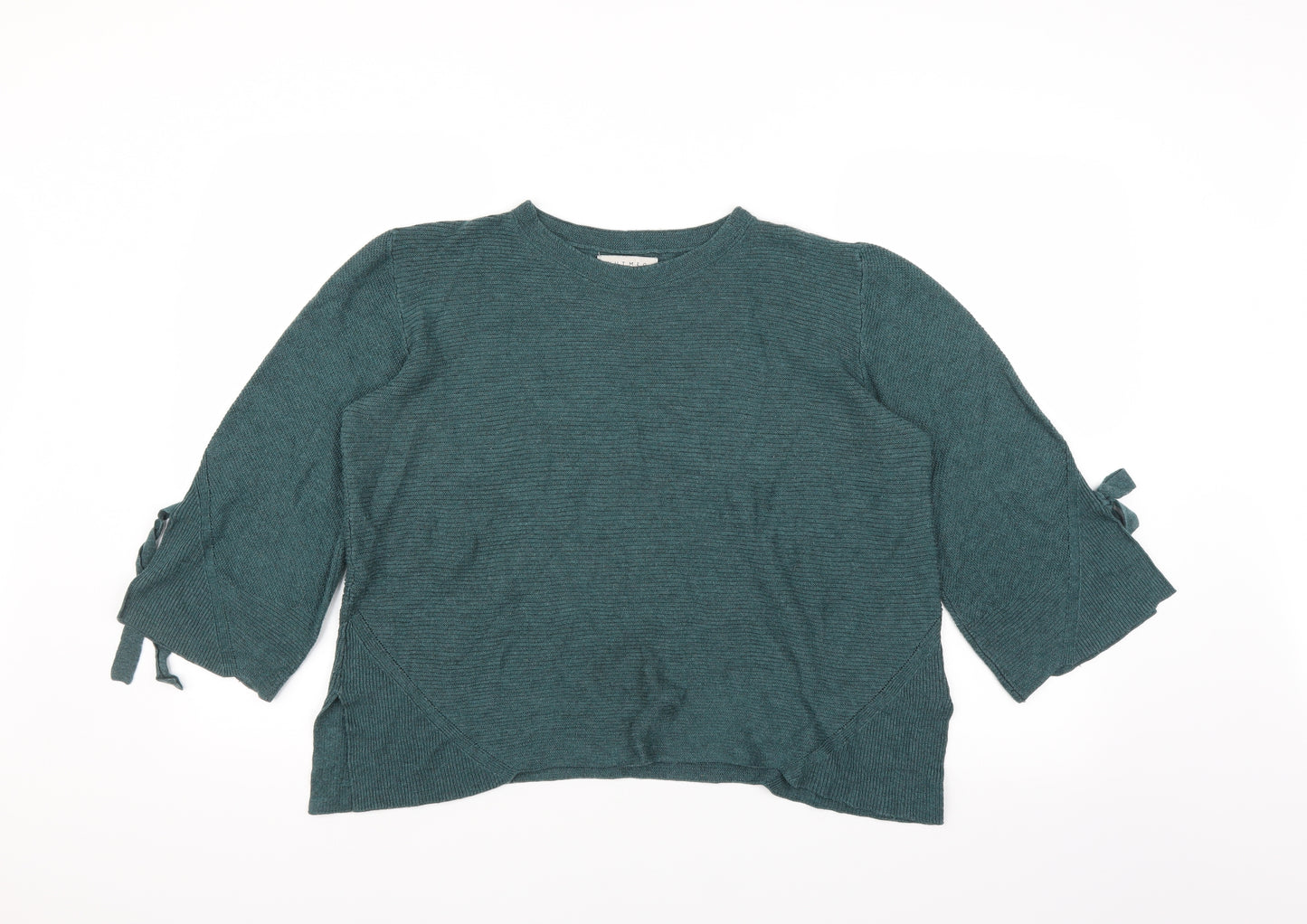 Nutmeg Womens Green  Knit Pullover Jumper Size 16